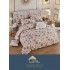 Set Lenjerie Eleganta 6 piese cu elastic din Bumbac Finet, Cearceaf de pat 180x200cm, Pat 2 Persoane, LJ-0019