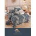Set Lenjerie Eleganta 6 piese cu elastic din Bumbac Finet, Cearceaf de pat 180x200cm, Pat 2 Persoane, LJ-0023