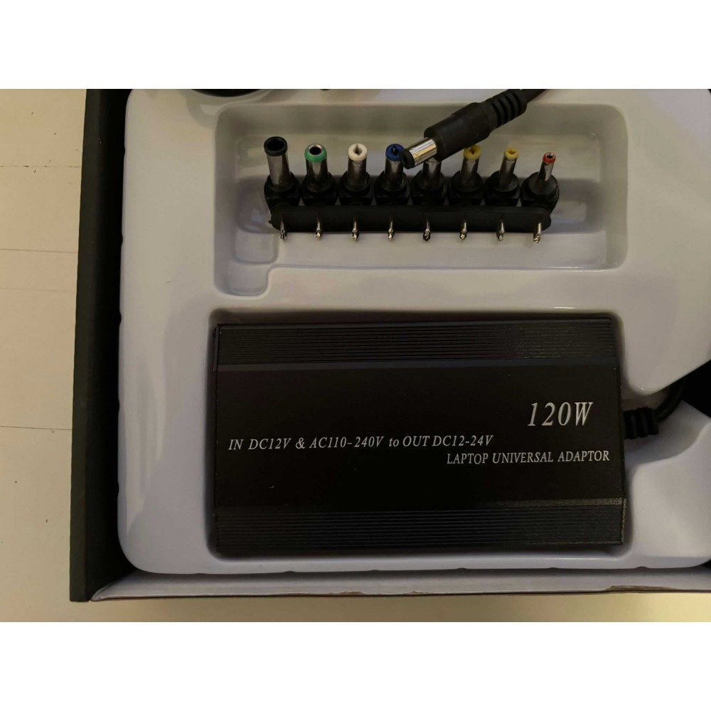 Incarcator laptop universal 120W priza si bricheta auto 8 conectori IL1