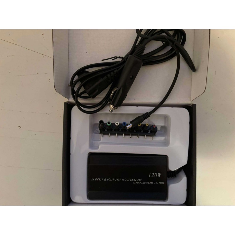 Incarcator laptop universal 120W priza si bricheta auto 8 conectori IL1
