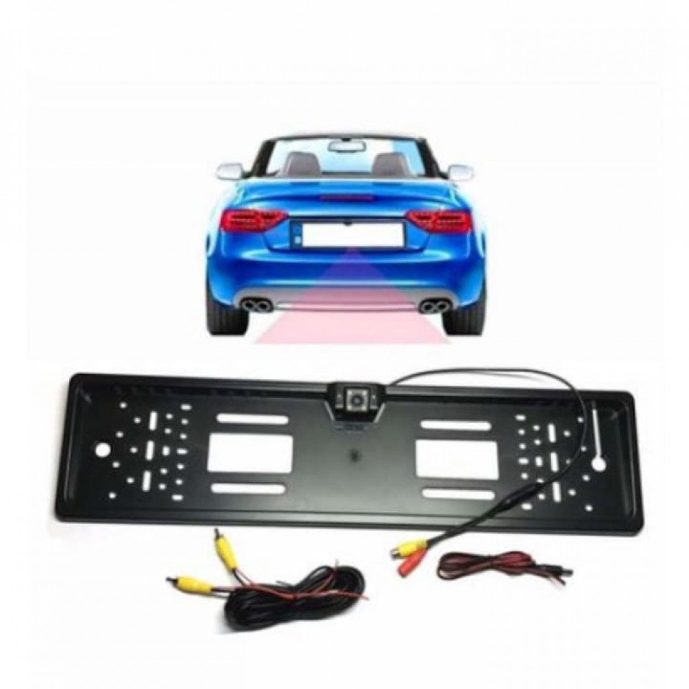 Camera Video Auto Marsarier Reflection Vision®, Suport Numar Auto, Unghi filmare 170 grade, Night vision CVNA1