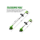 Motocoasa Electrica Teno1175, acumulator 48V, baston telescopic, 3 tipuri de lame pentru taiere, 18000 RPM, autonomie de 2-3 ore, accesorii incluse, verde ME1