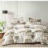Lenjerie de pat dublu Bumbac FINET, pentru 2 persoane, 6 piese, Cearceaf de pat  230 x 250cm, CF7