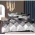 Lenjerie de pat dublu Bumbac FINET, pentru 2 persoane, 6 piese, Cearceaf de pat  230 x 250cm, CF8