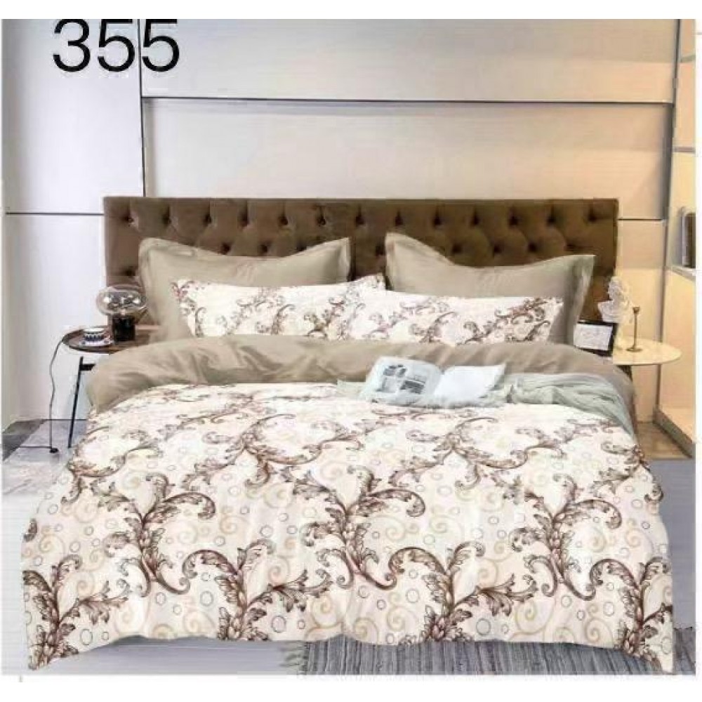 Lenjerie de pat dublu Bumbac FINET, pentru 2 persoane, 6 piese, Cearceaf de pat  230 x 250cm, CF16 Lenjerii din finet 6 piese