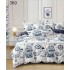 Lenjerie de pat dublu Bumbac FINET, pentru 2 persoane, 6 piese, Cearceaf de pat  230 x 250cm, CF29
