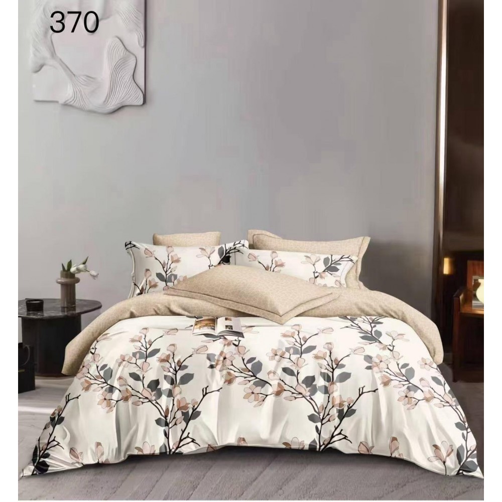 Lenjerie de pat dublu Bumbac FINET, pentru 2 persoane, 6 piese, Cearceaf de pat  230 x 250cm, CF30 Lenjerii din finet 6 piese