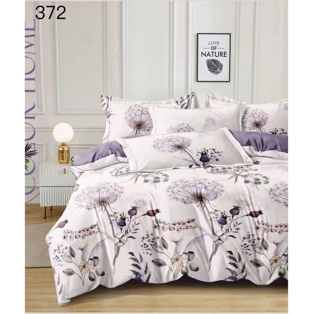 Lenjerie de pat dublu Bumbac FINET, pentru 2 persoane, 6 piese, Cearceaf de pat  230 x 250cm, CF31 Lenjerii din finet 6 piese