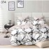 Lenjerie de pat dublu Bumbac FINET, pentru 2 persoane, 6 piese, Cearceaf de pat  230 x 250cm, CF33