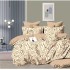 Lenjerie de pat dublu Bumbac FINET, pentru 2 persoane, 6 piese, Cearceaf de pat  230 x 250cm, CF46