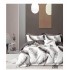 Lenjerie de pat dublu Bumbac FINET, pentru 2 persoane, 6 piese, Cearceaf de pat  230 x 250cm, CF56