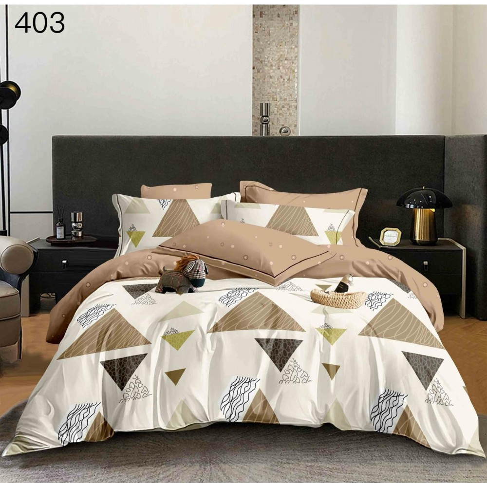 Lenjerie de pat dublu Bumbac FINET, pentru 2 persoane, 6 piese, Cearceaf de pat  230 x 250cm, CF65 Lenjerii din finet 6 piese