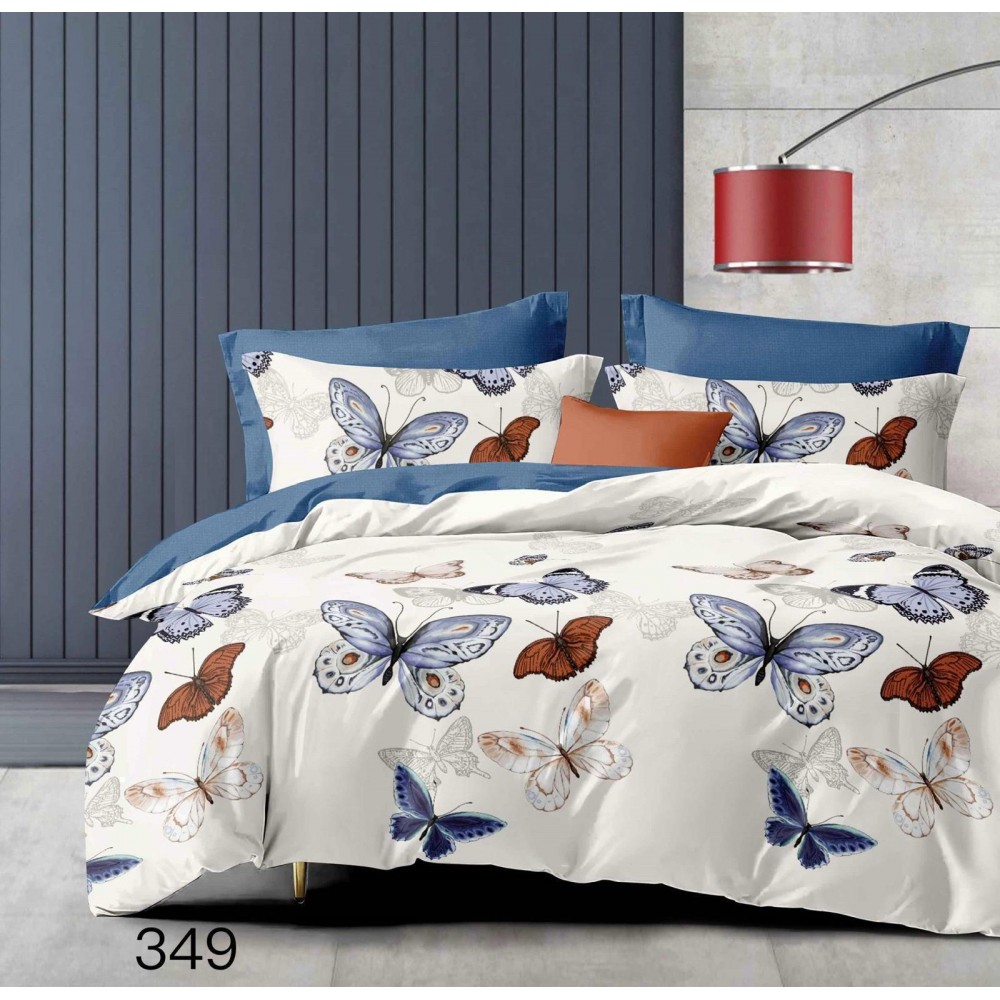 Lenjerie de pat dublu Bumbac FINET, pentru 2 persoane, 6 piese, Cearceaf de pat  230 x 250cm, CF80 Lenjerii din finet 6 piese