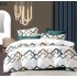 Lenjerie de pat dublu Bumbac FINET, pentru 2 persoane, 6 piese, Cearceaf de pat  230 x 250cm, CF86