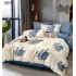 Lenjerie de pat dublu Bumbac FINET, pentru 2 persoane, 6 piese, Cearceaf de pat  230 x 250cm, CF91