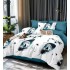 Lenjerie de pat dublu Bumbac FINET, pentru 2 persoane, 6 piese, Cearceaf de pat  230 x 250cm, CF93
