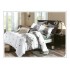 Lenjerie de pat dublu Bumbac FINET, pentru 2 persoane, 6 piese, Cearceaf de pat  230 x 250cm, CF94
