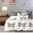 Lenjerie de pat dublu Bumbac FINET, pentru 2 persoane, 6 piese, Cearceaf de pat  230 x 250cm, CF109