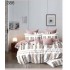 Lenjerie de pat dublu Bumbac FINET, pentru 2 persoane, 6 piese, Cearceaf de pat  230 x 250cm, CF112