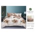 Set Lenjerie Eleganta 6 piese din Bumbac Finet, Cearceaf de pat 245x250cm, Pat 2 Persoane, SEP-30