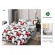 Set Lenjerie Eleganta 6 piese din Bumbac Finet, Cearceaf de pat 245x250cm, Pat 2 Persoane, SEP-31 Lenjerii din finet 6 piese