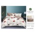 Set Lenjerie Eleganta 6 piese din Bumbac Finet, Cearceaf de pat 245x250cm, Pat 2 Persoane, SEP-33