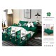 Set Lenjerie Eleganta 6 piese din Bumbac Finet, Cearceaf de pat 245x250cm, Pat 2 Persoane, SEP-35 Lenjerii din finet 6 piese