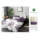 Set Lenjerie Eleganta 6 piese din Bumbac Finet, Cearceaf de pat 245x250cm, Pat 2 Persoane, SEP-39 Lenjerii din finet 6 piese