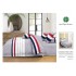 Set Lenjerie Eleganta 6 piese din Bumbac Finet, Cearceaf de pat 245x250cm, Pat 2 Persoane, SEP-40
