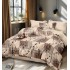 Lenjerie de pat dublu Bumbac FINET, pentru 2 persoane, 6 piese, Cearceaf de pat  230 x 250cm, CF116