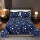 Cuvertura pentru pat dublu 3 piese din Bumbac Satinat 220x240 cm si 2 feţe de pernă, CVT-42 CUVERTURI