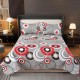 Cuvertura pentru pat dublu 3 piese din Bumbac Satinat 220x240 cm si 2 feţe de pernă, CVT-48 CUVERTURI