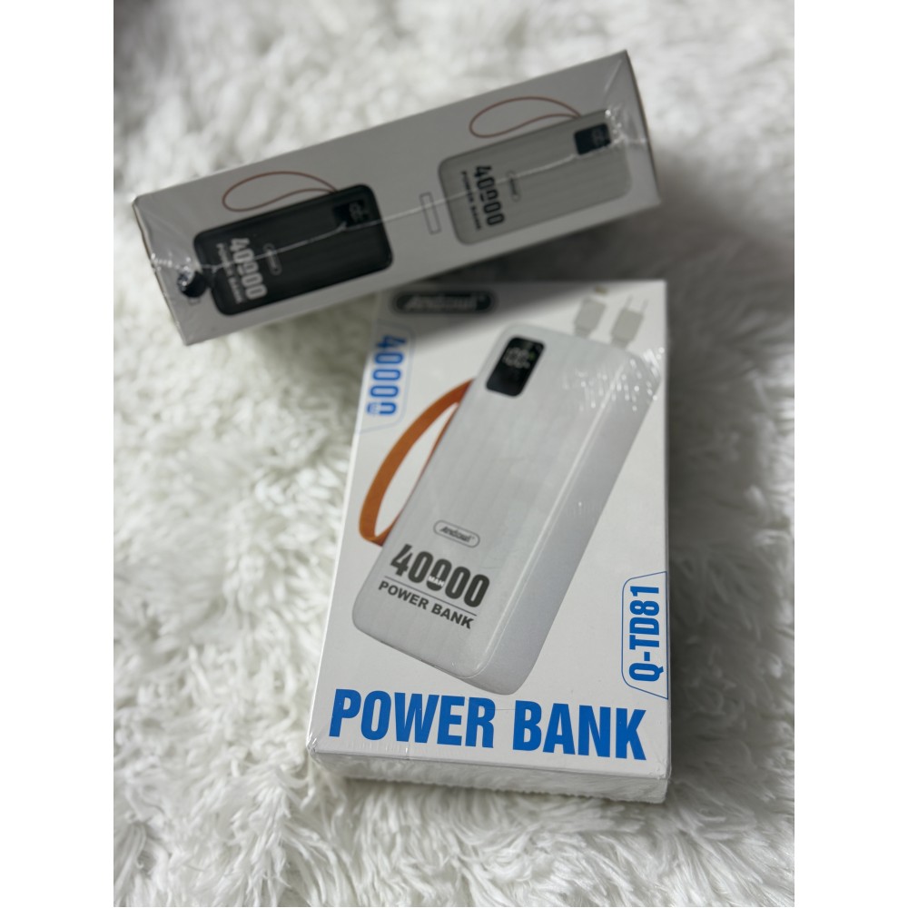 BATERIE EXTERNA CU AFISAJ LED, 40000MAH , USB C SI LIGHTNING
