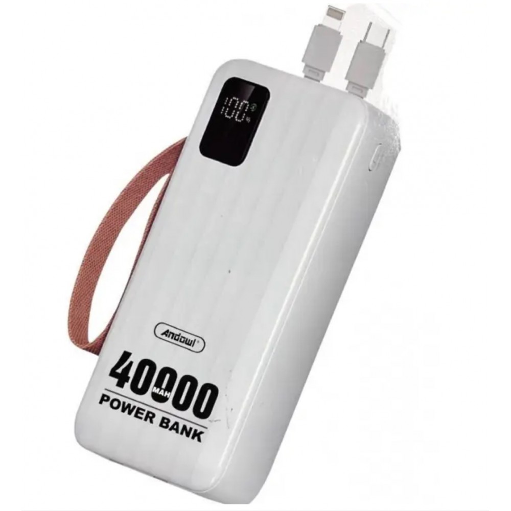 BATERIE EXTERNA CU AFISAJ LED, 40000MAH , USB C SI LIGHTNING