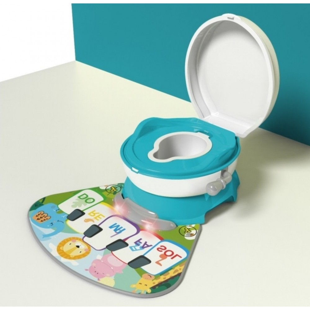 Olita cu Reductor Detasabil Si Covor Muzical Tip Pian bleu