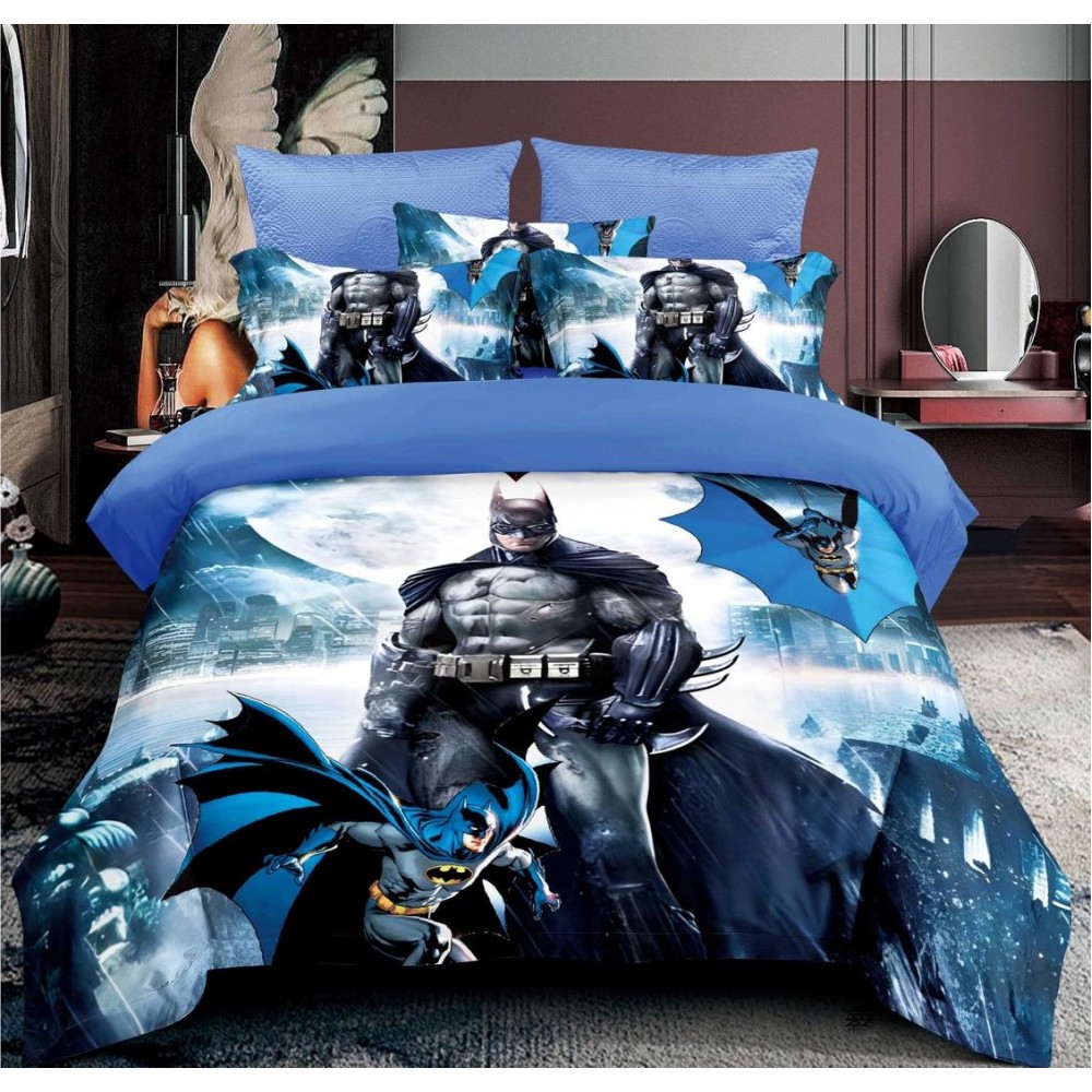 Lenjerie Bumbac tip Finet Premium , BATMAN , LS1 Lenjerii finet personaje copii Lenjerie Bumbac tip Finet Premium , BATMAN , LS1 Lenjerii finet personaje copii