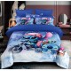 Lenjerie Bumbac tip Finet Premium ,HAPPY STITCH MOTOR  , LS8 Lenjerii finet personaje copii