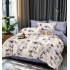 Lenjerie de pat dublu Bumbac FINET, pentru 2 persoane, 6 piese, Cearceaf de pat  230 x 250cm, CF127