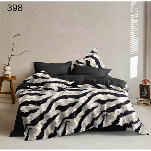 Lenjerie de pat dublu Bumbac FINET, pentru 2 persoane, 6 piese, Cearceaf de pat  230 x 250cm, CF136