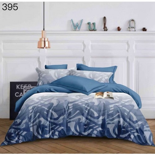 Lenjerie de pat dublu Bumbac FINET, pentru 2 persoane, 6 piese, Cearceaf de pat  230 x 250cm, CF137