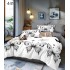 Lenjerie de pat dublu Bumbac FINET, pentru 2 persoane, 6 piese, Cearceaf de pat  230 x 250cm, CF144