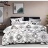 Lenjerie de pat dublu Bumbac FINET, pentru 2 persoane, 6 piese, Cearceaf de pat  230 x 250cm, CF145