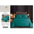 Lenjerie de pat 4 piese damasc, pentru pat de 2 persoane, cearceaf de pat fara elastic 240x240 cm LDMFE11