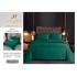 Lenjerie de pat 4 piese damasc, pentru pat de 2 persoane, cearceaf de pat fara elastic 240x240 cm LDMFE12