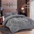 Pilota Cocolino gofrat 3D fluturi, cu blanita asortata, 200x230cm si 2 fete de perna 50x70cm,GRI DESCHIS  ,PFM4