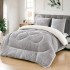 Pilota Cocolino gofrat 3D fluturi, cu blanita asortata, 200x230cm si 2 fete de perna 50x70cm,PFR14