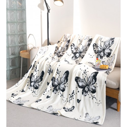 Patura cocolino 200x230 cm, ALBA FLUTURI NEGRI ,cod produs PCIL1