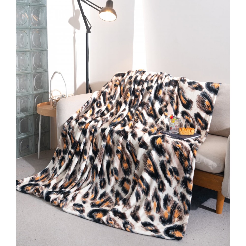 Patura cocolino 200x230 cm, ANIMAL PRINT,cod produs PCIL3 PATURI COCOLINO SOFT
