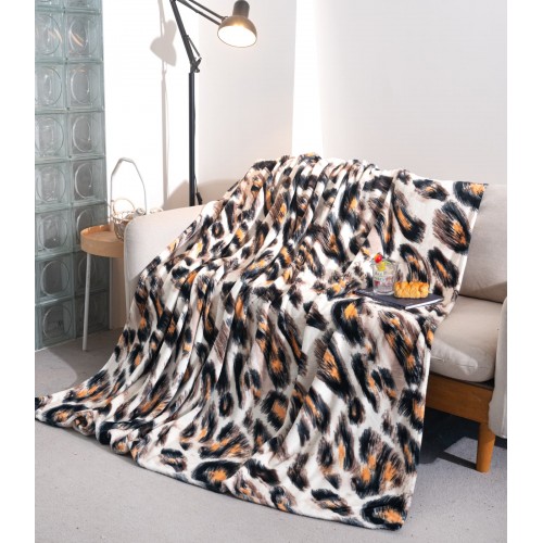 Patura cocolino 200x230 cm, ANIMAL PRINT,cod produs PCIL3