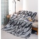 Patura cocolino 200x230 cm, GRI ABSTRACT ,cod produs PCIL6 PATURI COCOLINO SOFT